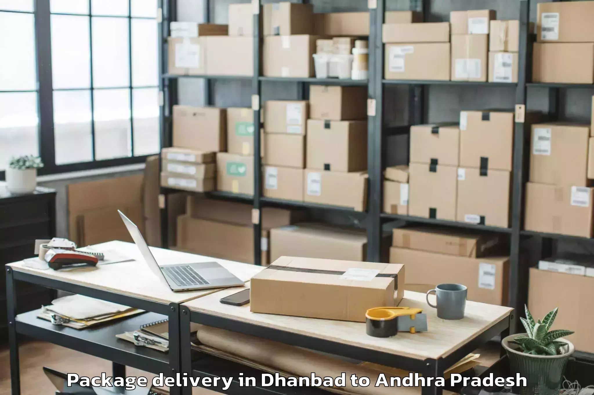 Trusted Dhanbad to Nallacheruvu Package Delivery